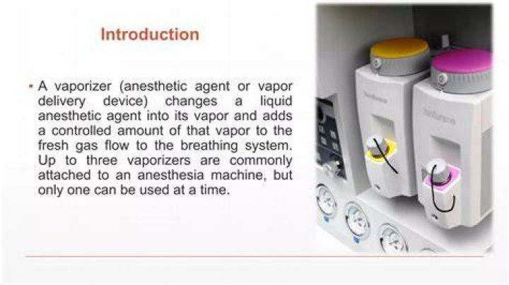 How vaporizers work anesthesia?