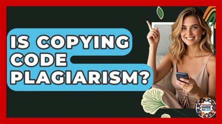 Is copying code plagiarism?