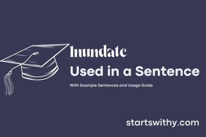 When to use inundate?